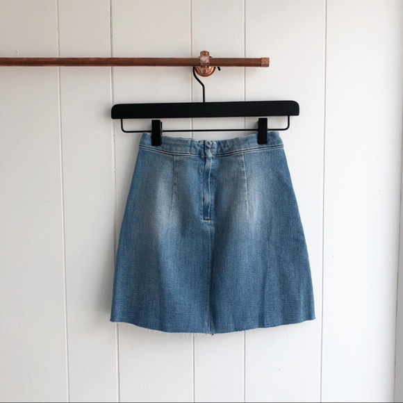 NWT Reformation Evie Denim Mini Skirt - Picture 5 of 5